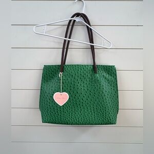 Milan Chiva Large “Ostrich” Vegan Leather Tote Bag